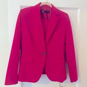 Zara dark pink suit